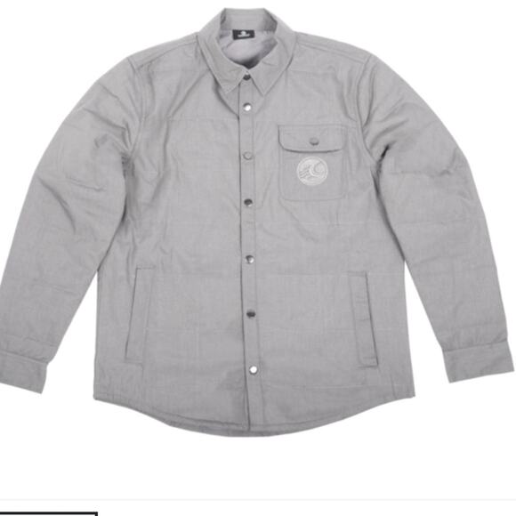 NEW Cabrinha Maui Long Sleeve Shacket Grey Logo Kiteboard Outdoors Windbreaker - Picture 10 of 10